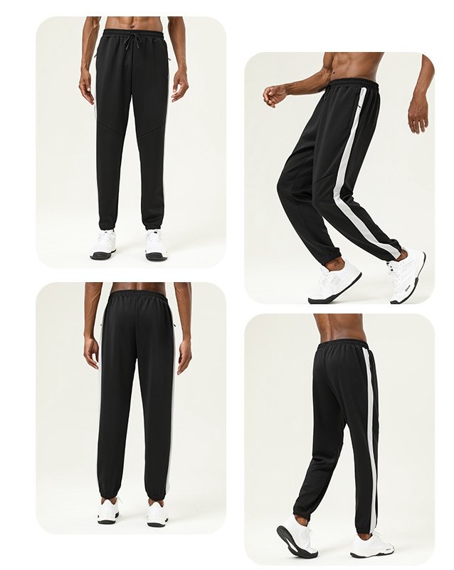 Mens Fitness Jogging 93%polyester 7%spandex Pants SY-B55 print logo 6