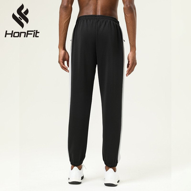 Mens Fitness Jogging 93%polyester 7%spandex Pants SY-B55 print logo 7