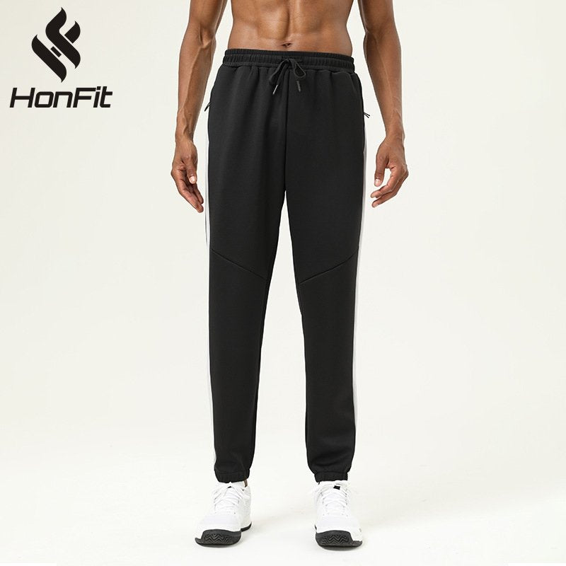 Mens Fitness Jogging 93%polyester 7%spandex Pants SY-B55 print logo 8
