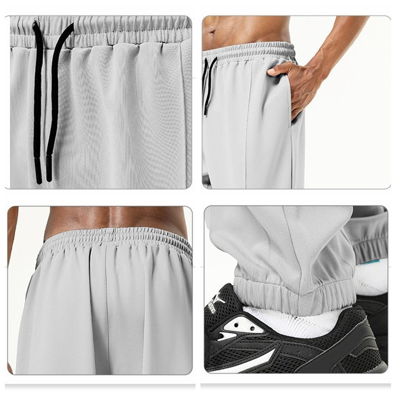 Mens Sports Training 93%polyester 7%spandex Pants SY-B63 print logo 16