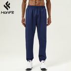 Mens Athletic Gym 93%polyester 7%spandex Pants SY-B65 print logo 11