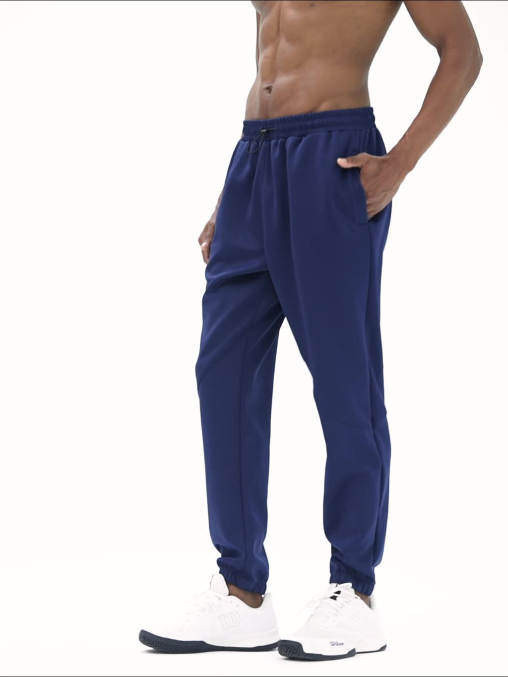 Mens Athletic Gym 93%polyester 7%spandex Pants SY-B65 print logo 7