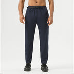 Mens Athletic Joggers 88%polyester 12%spandex Pants SY-B69 print logo 3