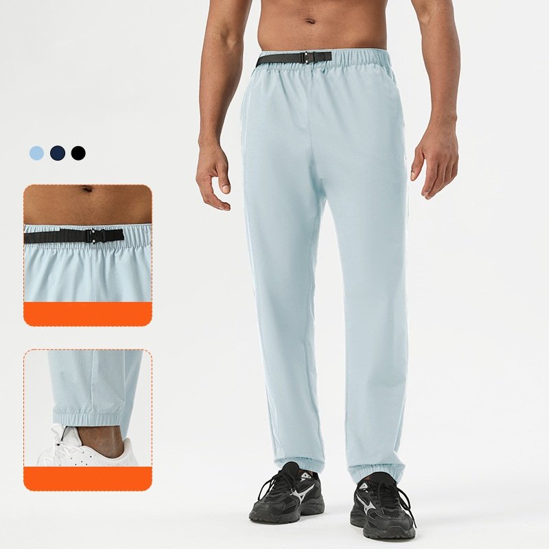 Mens Athletic Joggers 88%polyester 12%spandex Pants SY-B69 print logo 6