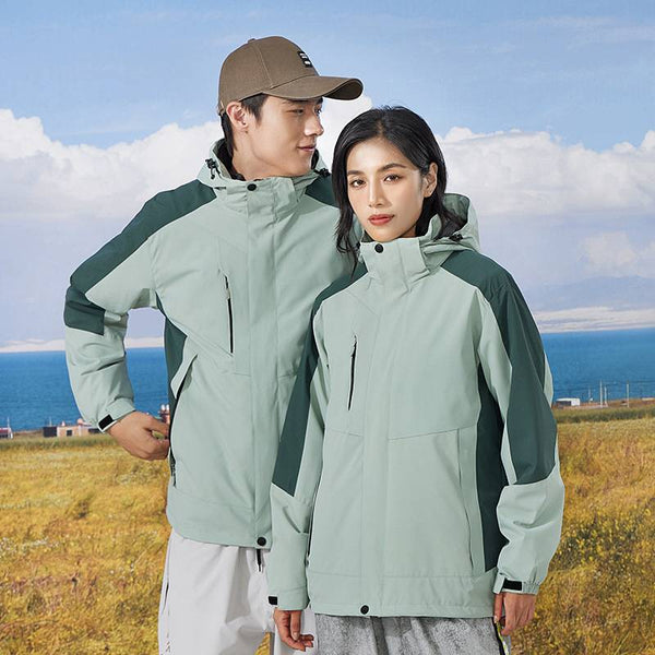 Mens Hiking Windbreaker 100%polyester Jacket SY-CX8808 print logo 1
