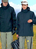 Mens Hiking Windbreaker 100%polyester Jacket SY-CX8808 print logo 11