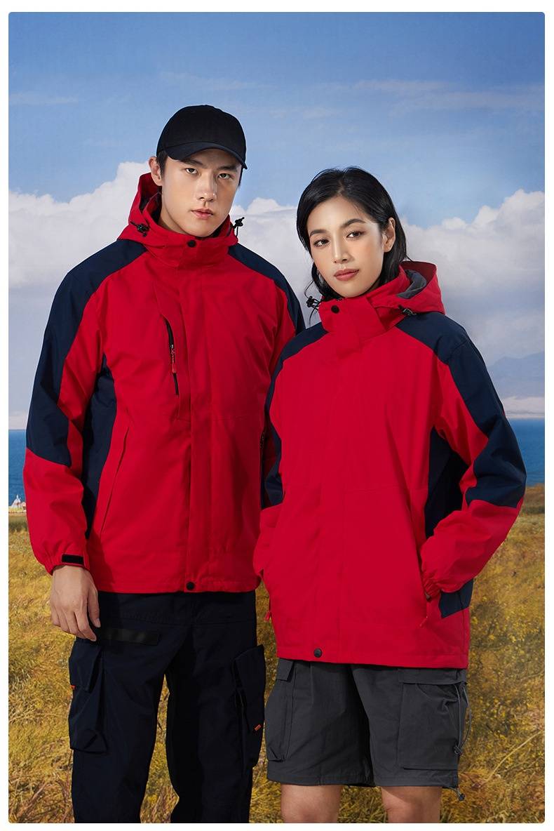 Mens Hiking Windbreaker 100%polyester Jacket SY-CX8808 print logo 30