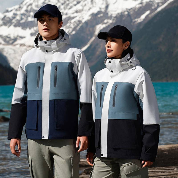 Mens Hiking Waterproof 100%polyester Jacket SY-CX9902 print logo 1