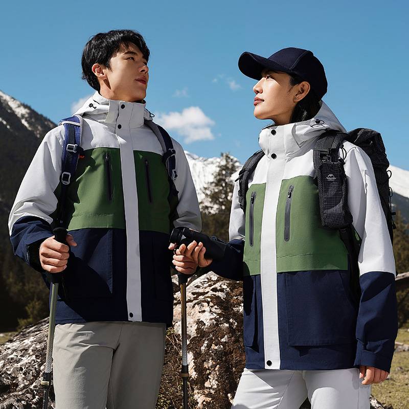 Mens Hiking Waterproof 100%polyester Jacket SY-CX9902 print logo 6