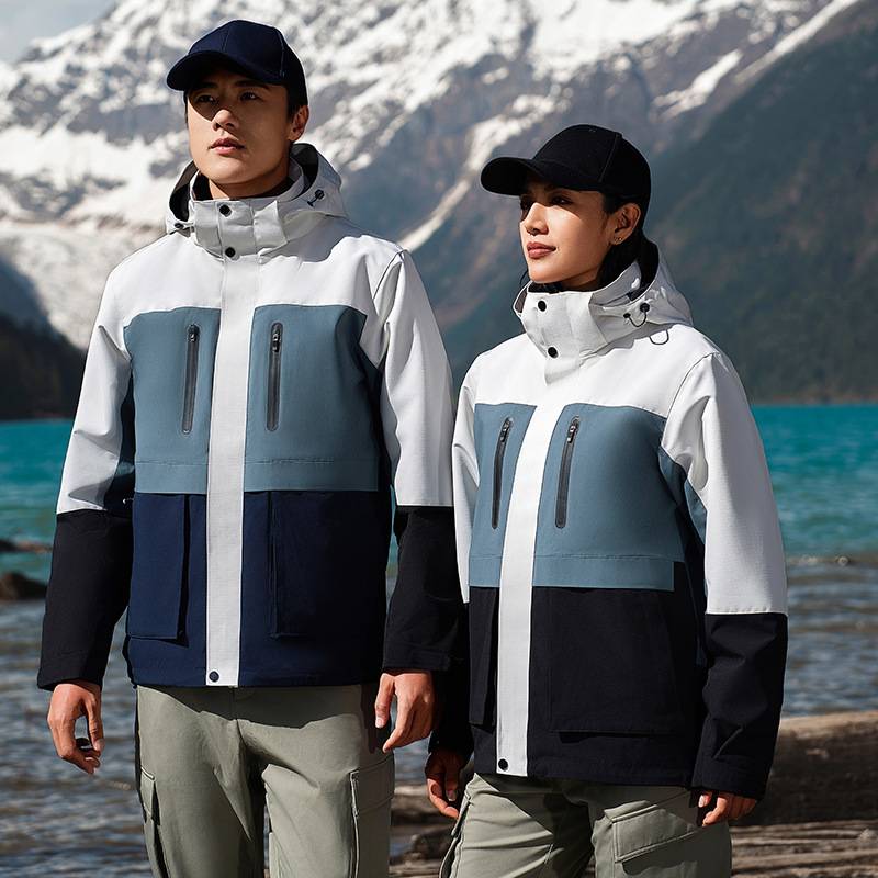 Mens Hiking Waterproof 100%polyester Jacket SY-CX9902 print logo 7