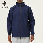 Mens Outdoor Running 100%polyester Jacket SY-JK031 print logo 12