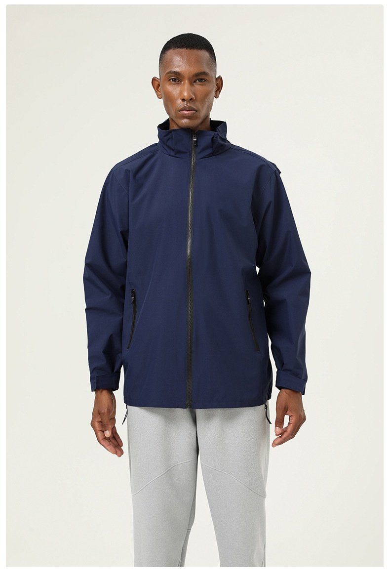 Mens Outdoor Running 100%polyester Jacket SY-JK031 print logo 29