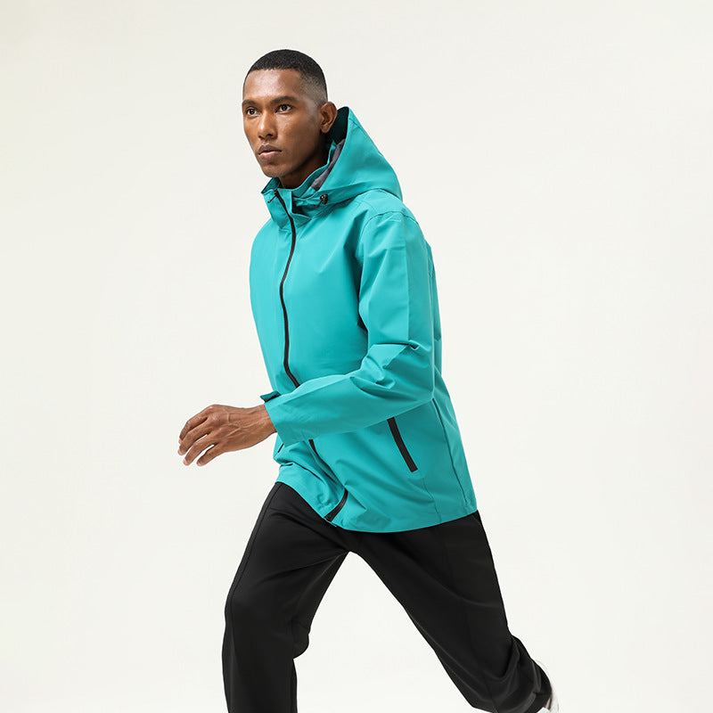 Mens Outdoor Running 100%polyester Jacket SY-JK031 print logo 5