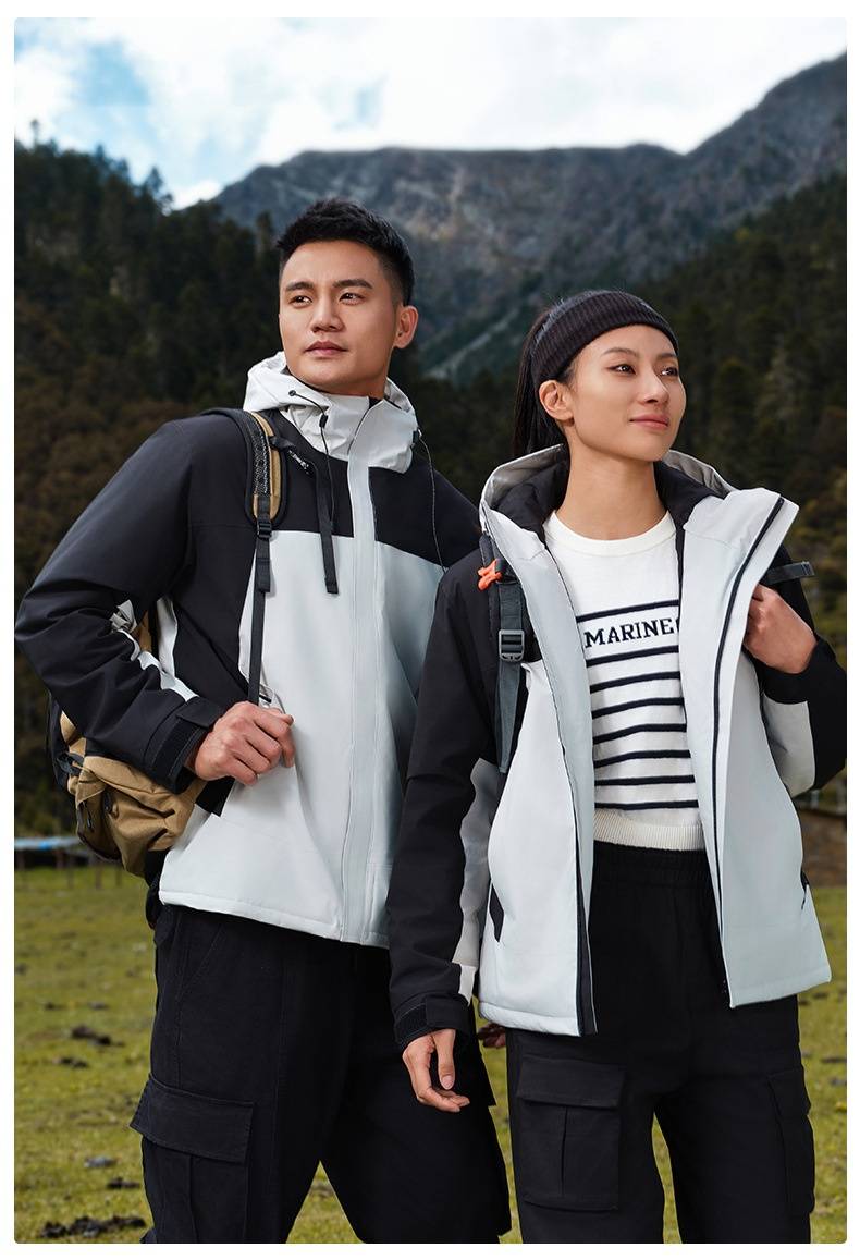 Mens Sports Hiking 100%polyester Jacket SY-JK2403 print logo 21