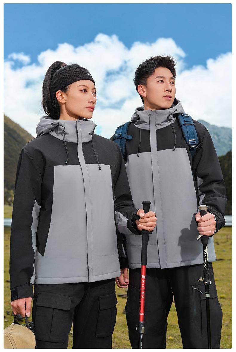 Mens Sports Hiking 100%polyester Jacket SY-JK2403 print logo 23