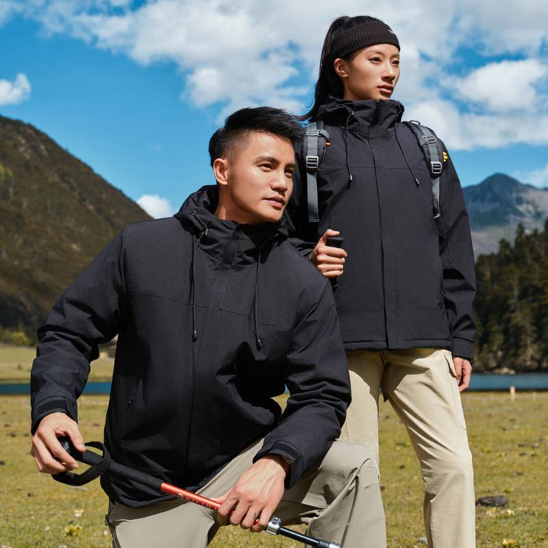 Mens Sports Hiking 100%polyester Jacket SY-JK2403 print logo 3