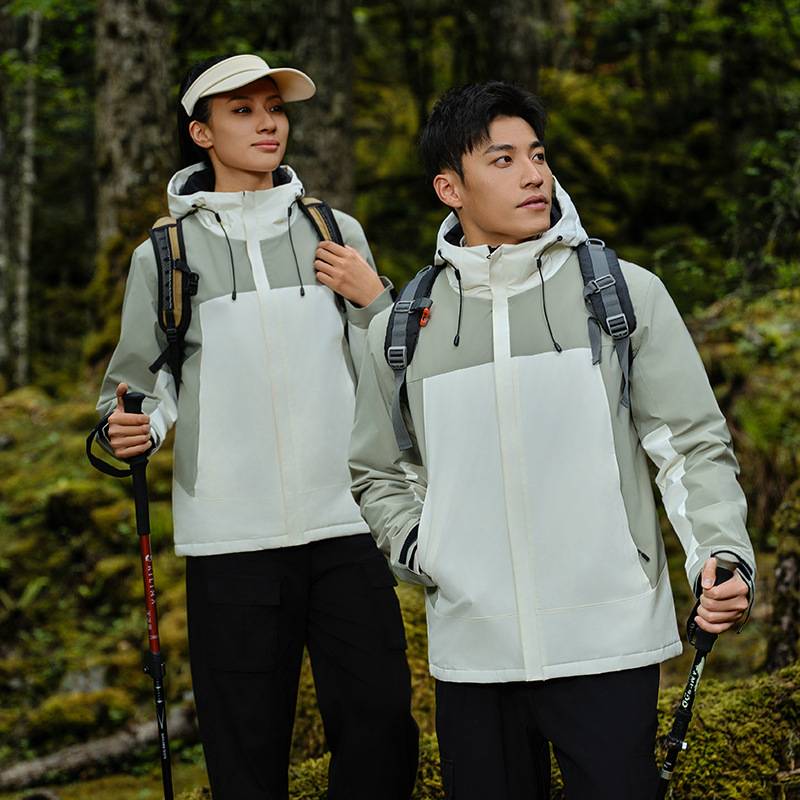 Mens Sports Hiking 100%polyester Jacket SY-JK2403 print logo 9