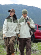 Mens Waterpoof Hiking 100%polyester Jacket SY-JK7716 print logo 9