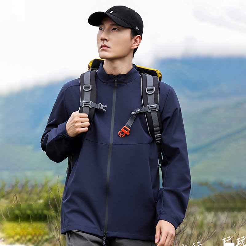 Mens Activewear Hiking 100%polyester Jacket SY-JK7717 print logo 13
