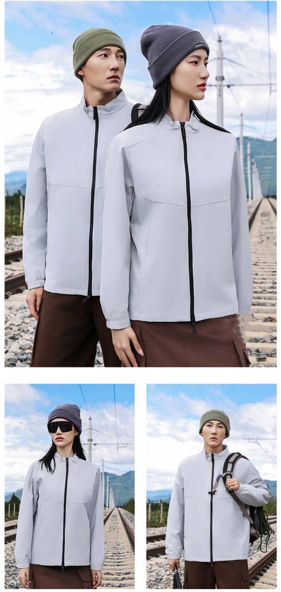 Mens Activewear Hiking 100%polyester Jacket SY-JK7717 print logo 22