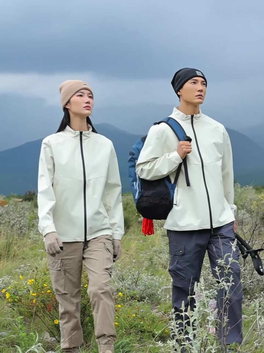 Mens Activewear Hiking 100%polyester Jacket SY-JK7717 print logo 8