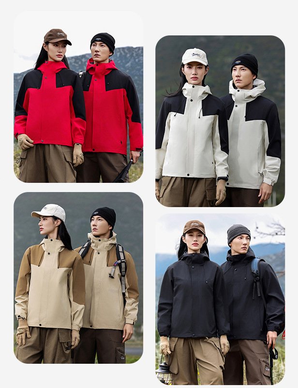 Mens Outdoor Hiking 100%polyester Jacket SY-JK7718 print logo 14