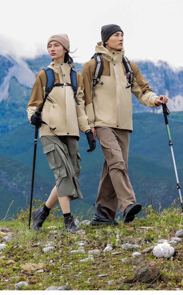 Mens Outdoor Hiking 100%polyester Jacket SY-JK7718 print logo 23