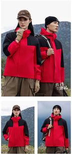 Mens Outdoor Hiking 100%polyester Jacket SY-JK7718 print logo 28