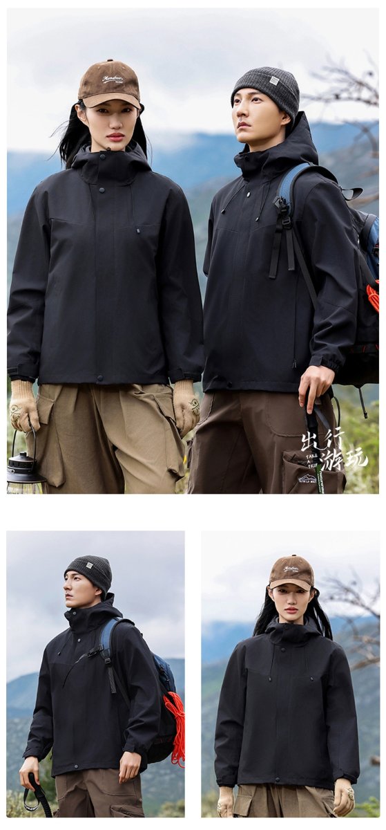 Mens Outdoor Hiking 100%polyester Jacket SY-JK7718 print logo 29