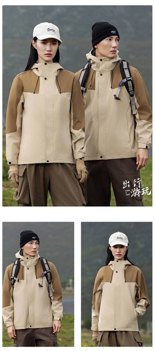 Mens Outdoor Hiking 100%polyester Jacket SY-JK7718 print logo 32