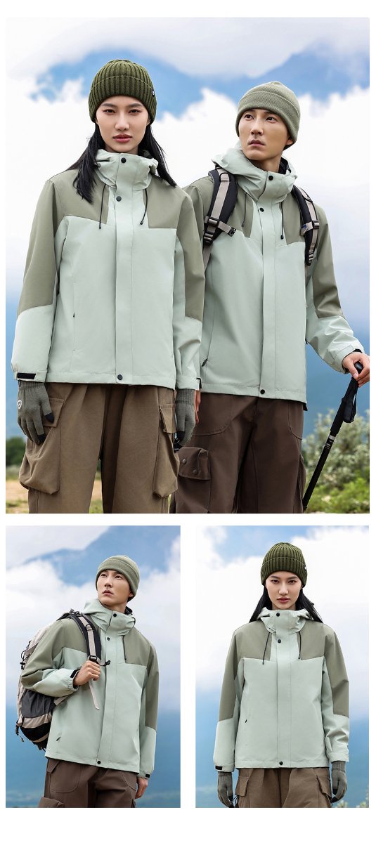 Mens Outdoor Hiking 100%polyester Jacket SY-JK7718 print logo 34