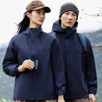 Mens Outdoor Hiking 100%polyester Jacket SY-JK7718 print logo 5