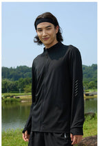 Mens Sports Activewear 93%polyester 7%spandex Jacket  SY-JK9877 print logo 20