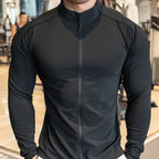Mens Fitness Activewear 79%polyester 21%spandex Jacket SY-JK9883 print logo 9