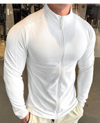 Mens Fitness Activewear 79%polyester 21%spandex Jacket SY-JK9883 print logo 25