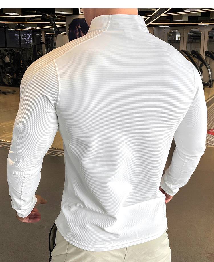 Mens Fitness Activewear 79%polyester 21%spandex Jacket SY-JK9883 print logo 21