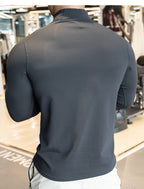 Mens Fitness Activewear 79%polyester 21%spandex Jacket SY-JK9883 print logo 34