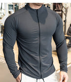 Mens Fitness Activewear 79%polyester 21%spandex Jacket SY-JK9883 print logo 26