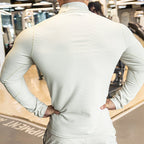 Mens Fitness Activewear 79%polyester 21%spandex Jacket SY-JK9883 print logo 10