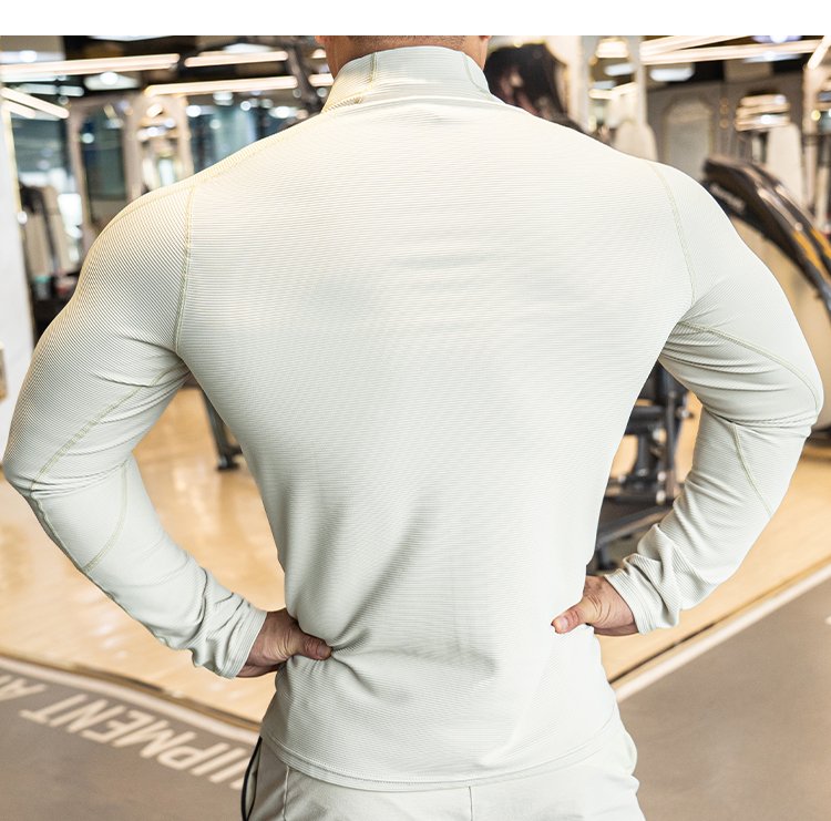 Mens Fitness Activewear 79%polyester 21%spandex Jacket SY-JK9883 print logo 23