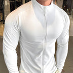 Mens Fitness Activewear 79%polyester 21%spandex Jacket SY-JK9883 print logo 11