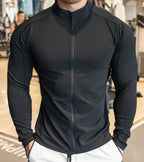 Mens Fitness Activewear 79%polyester 21%spandex Jacket SY-JK9883 print logo 20