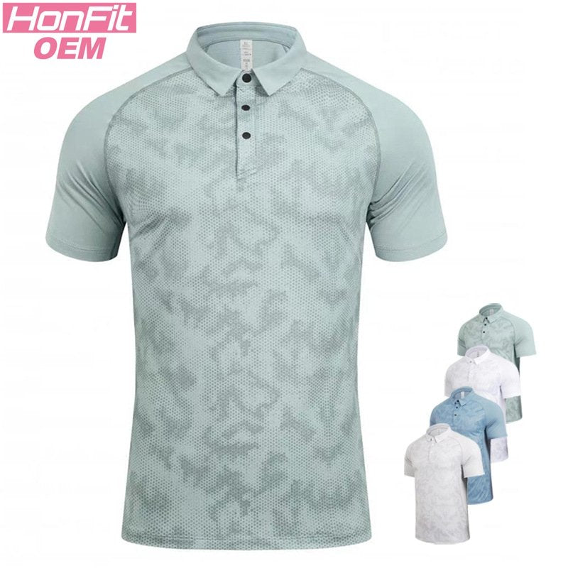 Mens Casual Golf 100% polyester Polo Shirt SY-R379 print logo 13