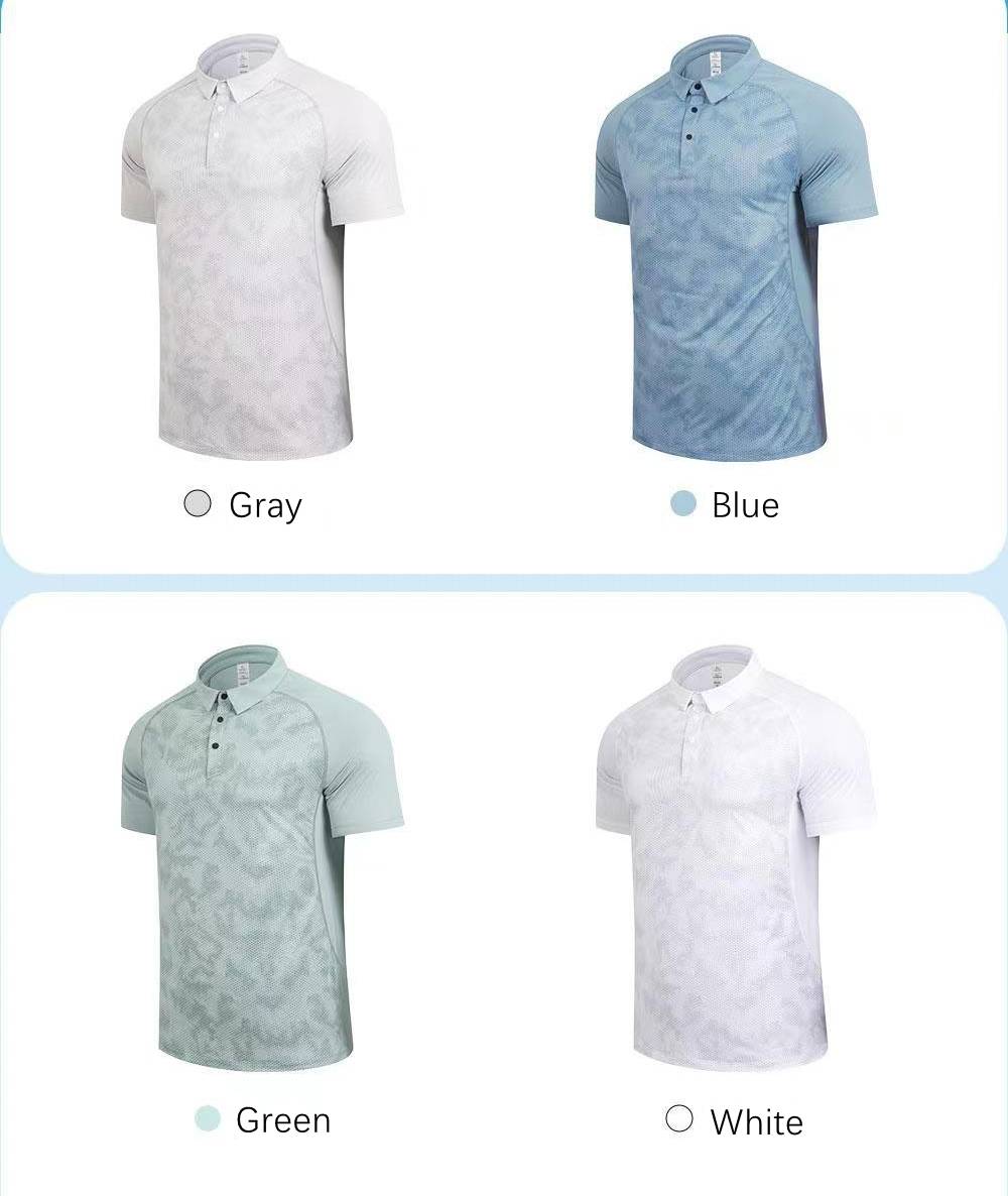 Mens Casual Golf 100% polyester Polo Shirt SY-R379 print logo 17