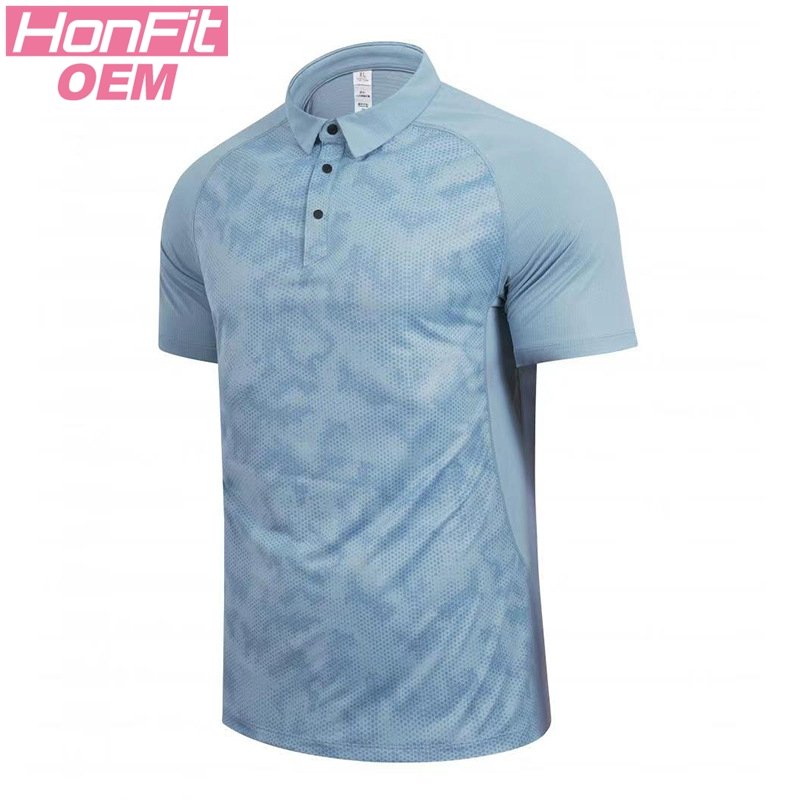 Mens Casual Golf 100% polyester Polo Shirt SY-R379 print logo 14