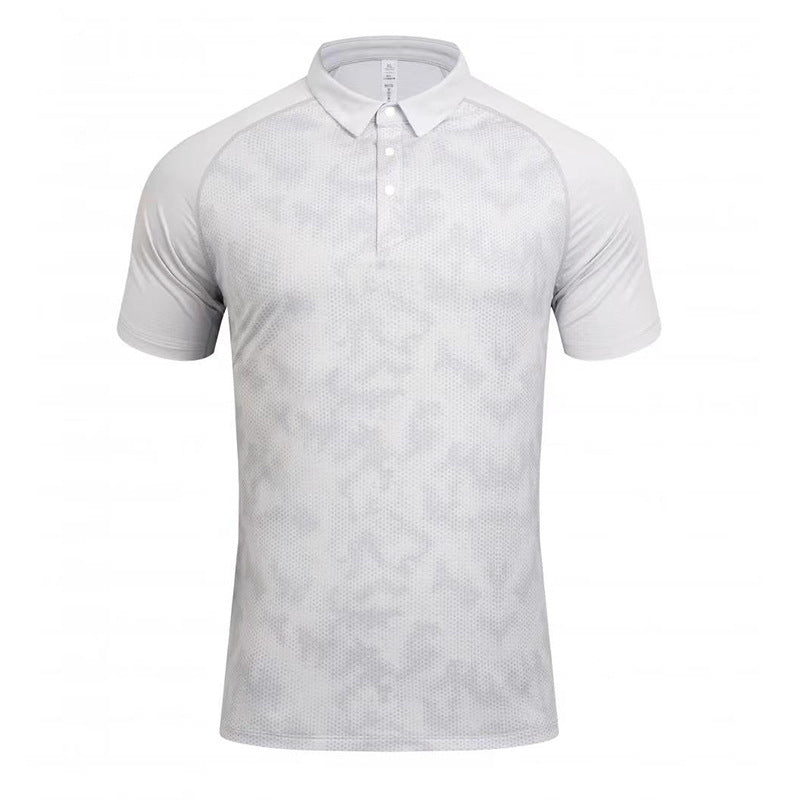 Mens Casual Golf 100% polyester Polo Shirt SY-R379 print logo 3