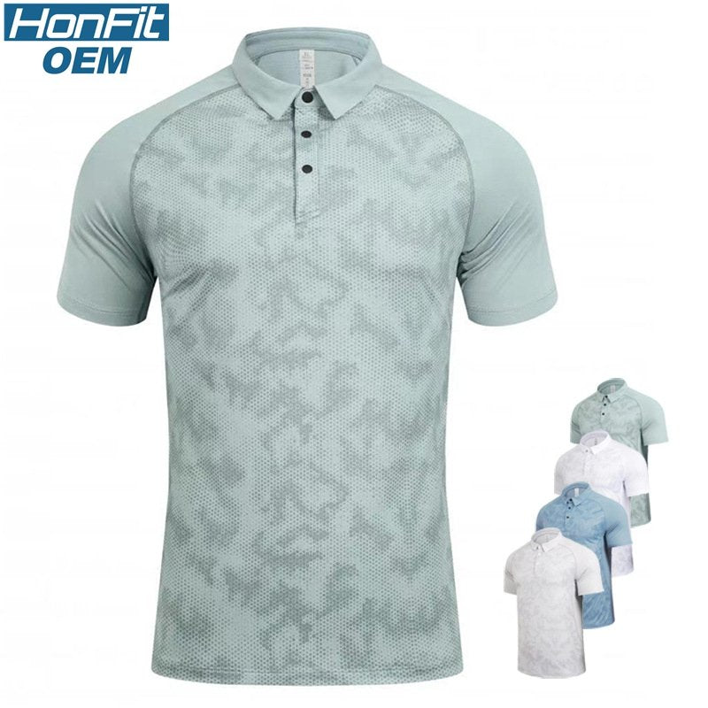 Mens Casual Golf 100% polyester Polo Shirt SY-R379 print logo 11