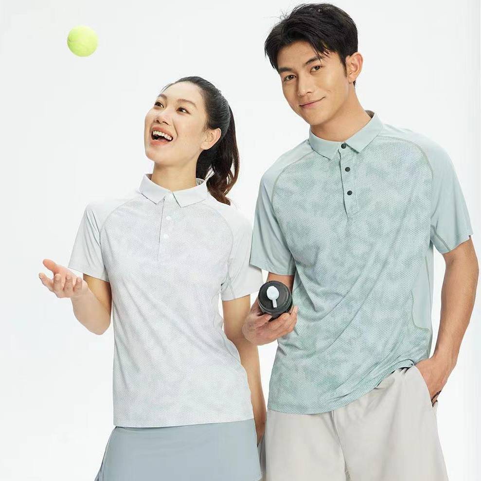 Mens Casual Golf 100% polyester Polo Shirt SY-R379 print logo 7