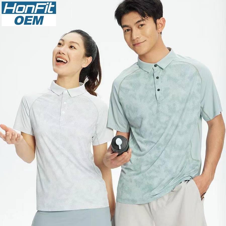 Mens Casual Golf 100% polyester Polo Shirt SY-R379 print logo 12