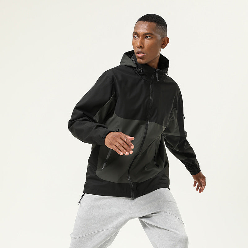 Mens Workout Running 100%polyester Jacket SY-SYK333 print logo 11